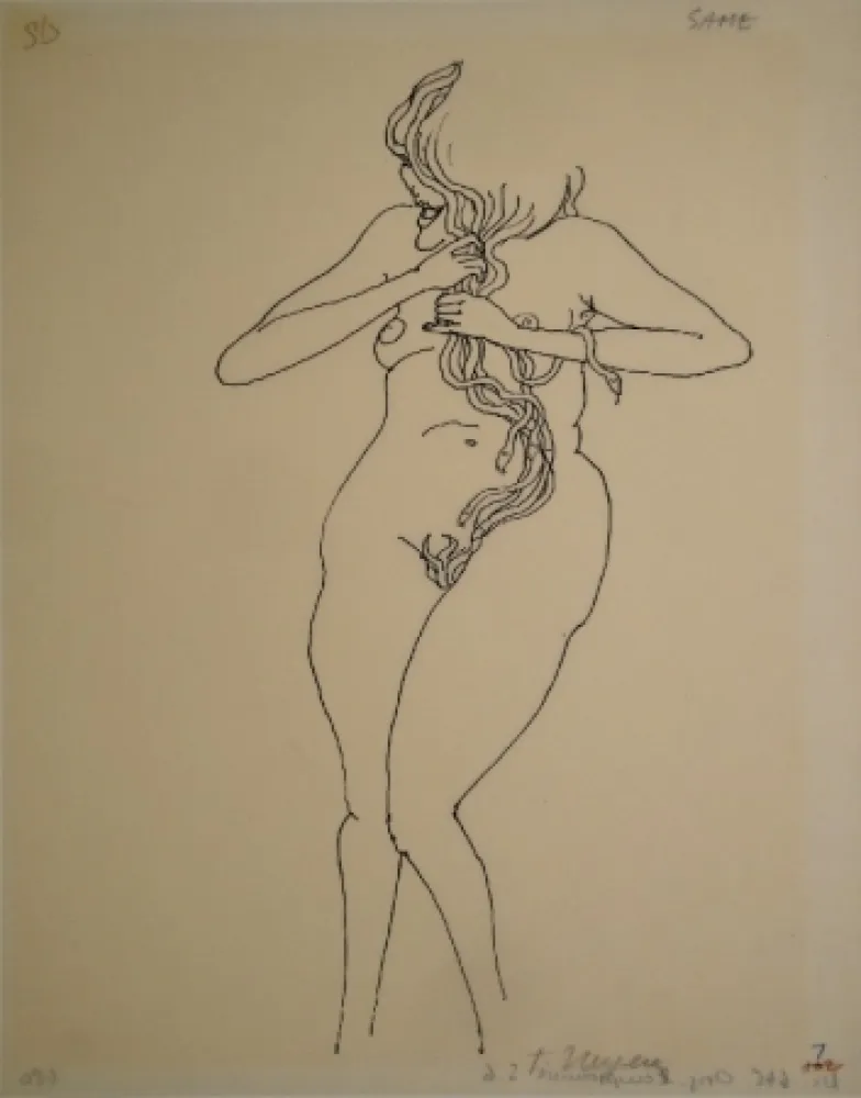 Sem Técnica Ungerer - Medusa mit Schlangenhaar