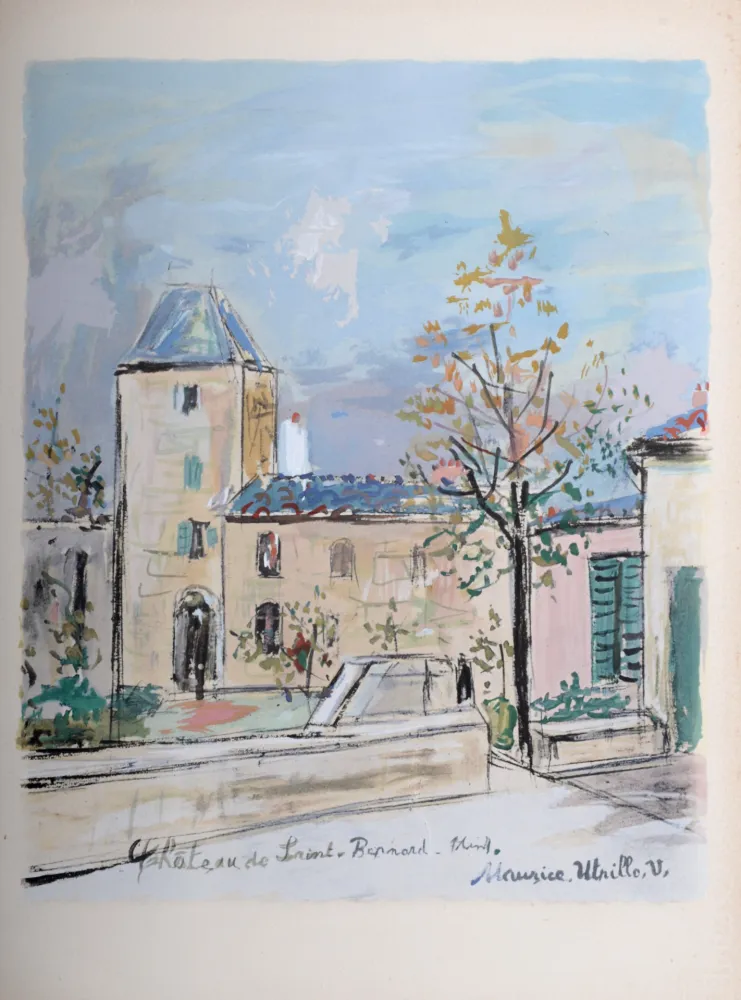 Estêncil Utrillo - Château de Saint-Bernard dans l'Ain, 1950