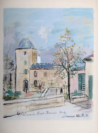 Estêncil Utrillo - Château de Saint-Bernard dans l'Ain, 1950