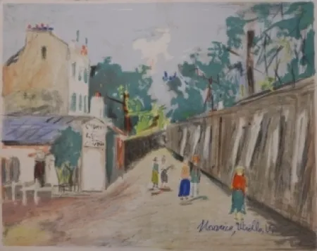 Litografia Utrillo - Le lapin agile