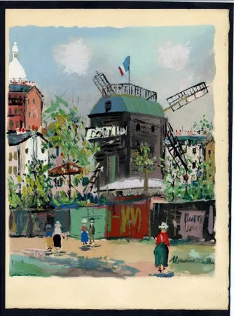Livro Ilustrado Utrillo - LE VILLAGE INSPIRÉ. Avec 12 gouaches par Maurice Utrillo (1954)