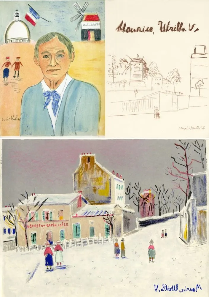 Livro Ilustrado Utrillo - MAURICE UTRILLO, V. 11 lithographies originales (Paris, 1956)