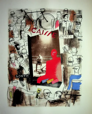 Litografia Uzelac - Au stade, le spectacle du sport