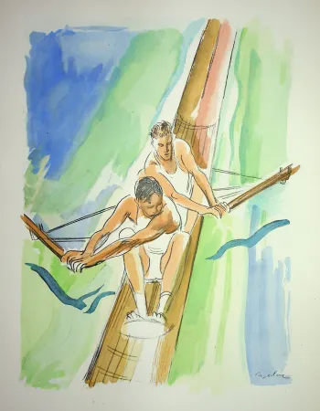 Litografia Uzelac - L'aviron