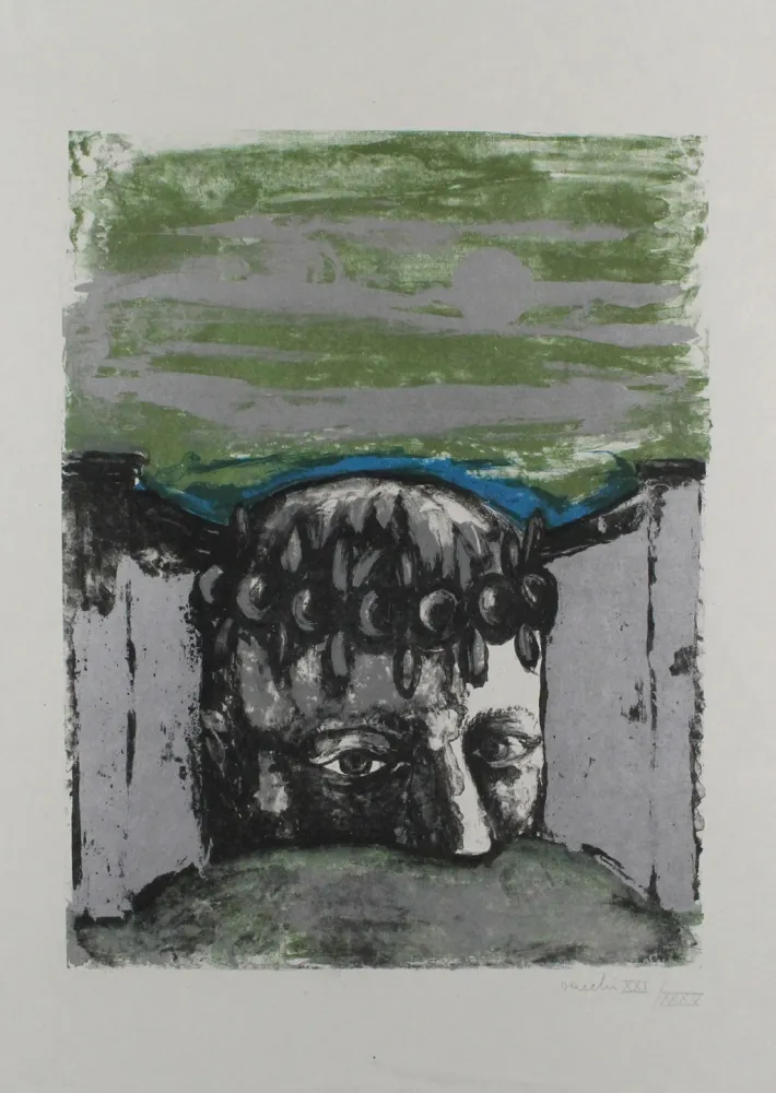 Litografia Vacchi - Selbstbildnis / Self-Portrait