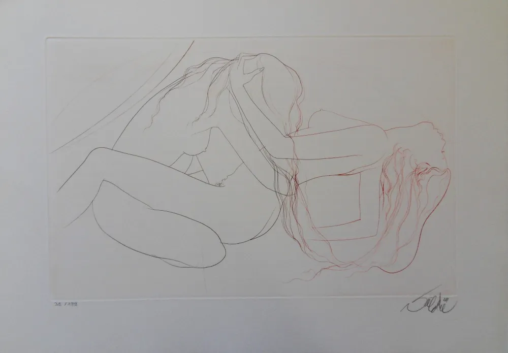 Gravura Valadie - Elle chavirait de plaisir