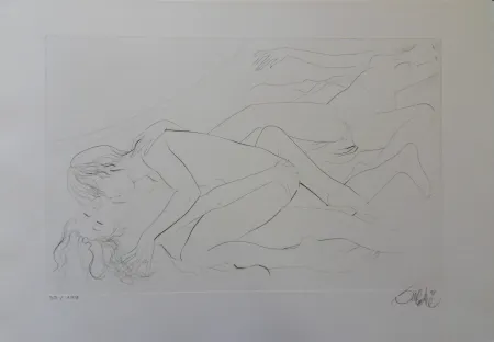 Gravura Valadie - Etreinte et attente