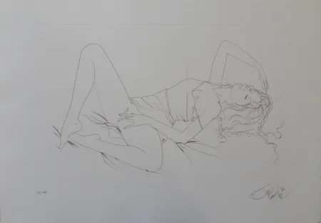 Gravura Valadie - Langoureuse sieste