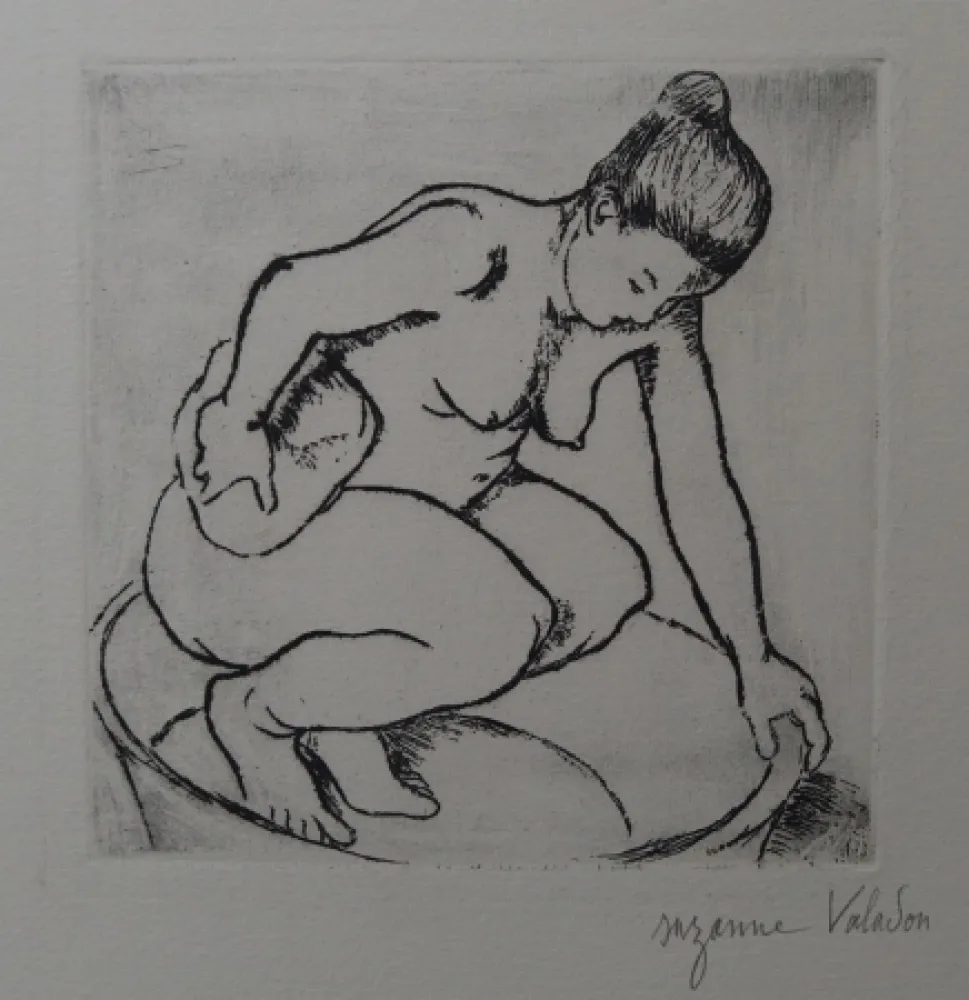 Gravura Valadon - Catherine au tub