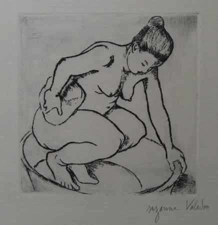 Gravura Valadon - Catherine au tub