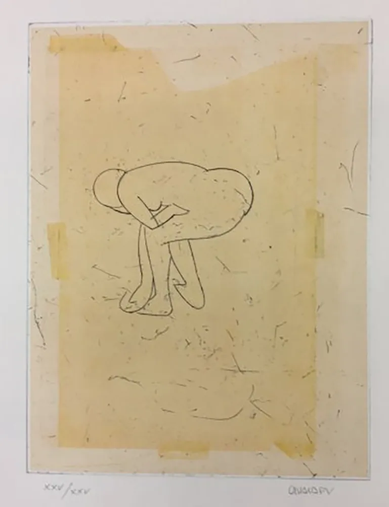 Gravura Valdés - Desnudo VI