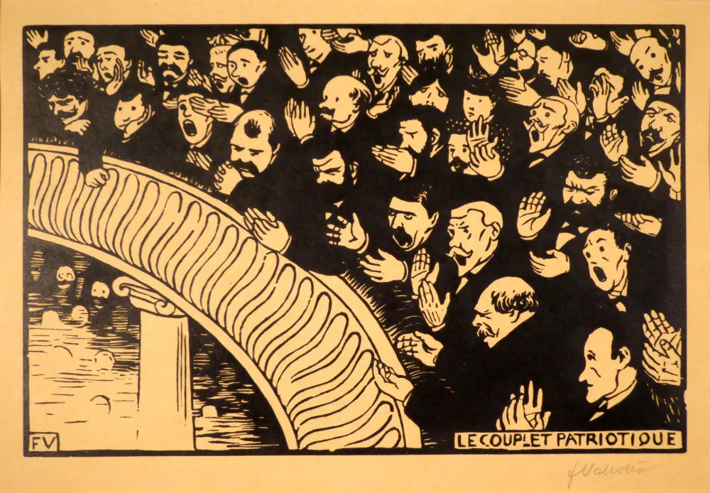 Xilogravura Vallotton - Le couplet patriotique