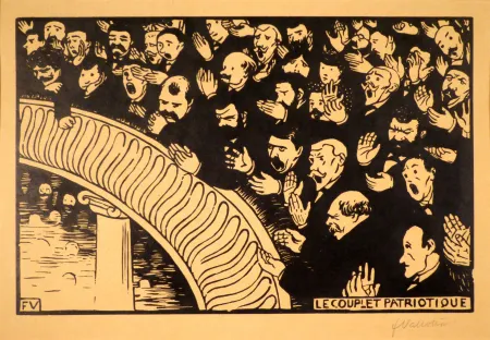 Xilogravura Vallotton - Le couplet patriotique