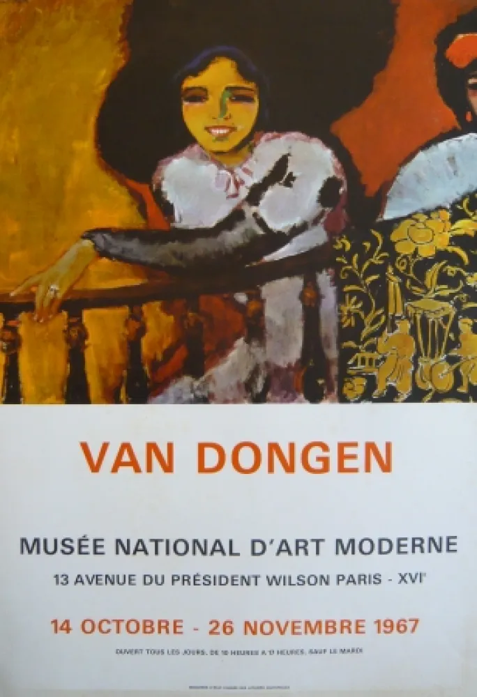 Cartaz Van Dongen - Affiche exposition Musée d'art moderne