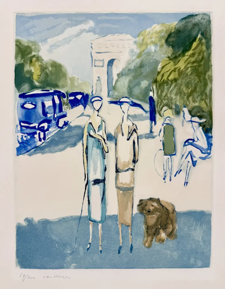 Água-Tinta Van Dongen - Avenue du bois de Boulogne