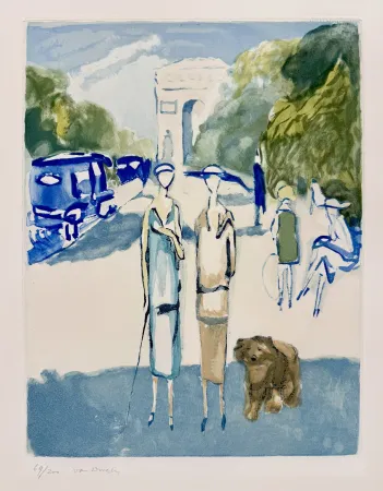 Água-Tinta Van Dongen - Avenue du bois de Boulogne