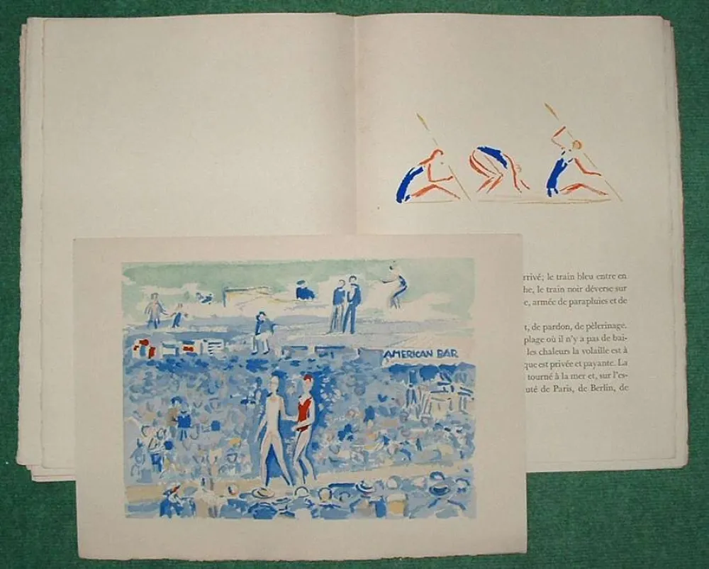 Livro Ilustrado Van Dongen - DEAUVILLE par Paul Poiret. 10 AQUARELLES DE VAN DONGEN (1931)