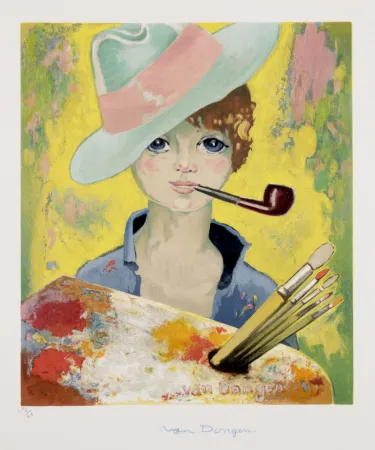 Litografia Van Dongen - Jean Marie avec Pipe