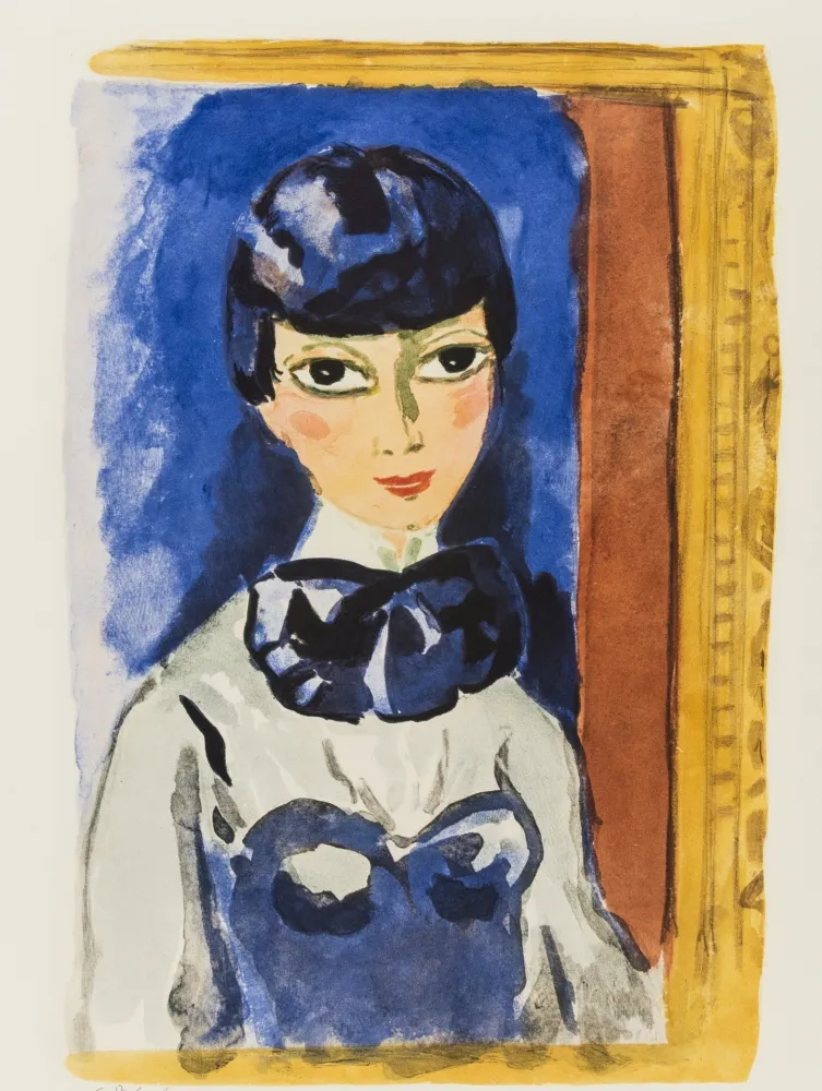 Litografia Van Dongen - Kees Van DONGEN (1877-1968). Claudine, circa 1950. Lithographie signée.
