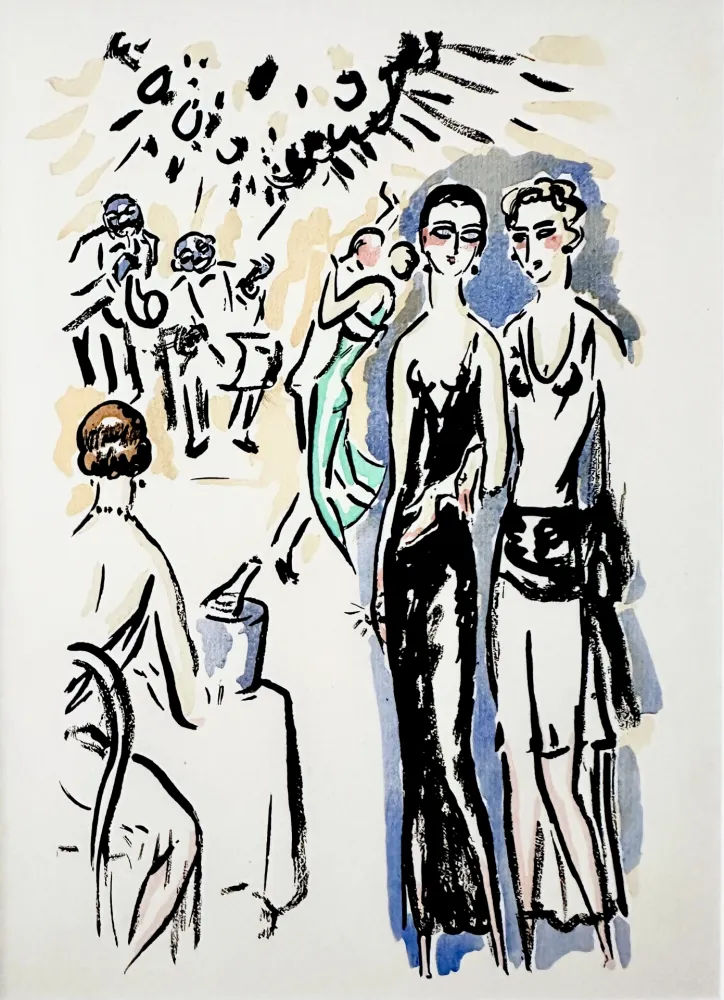 Estêncil Van Dongen - La Garonne, At the Party