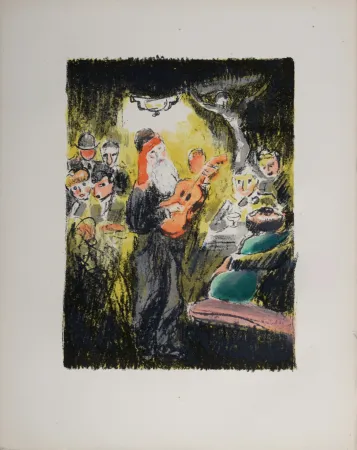 Litografia Van Dongen - La soirée au “Lapin Agile” lorsque Frédé chantait, 1949