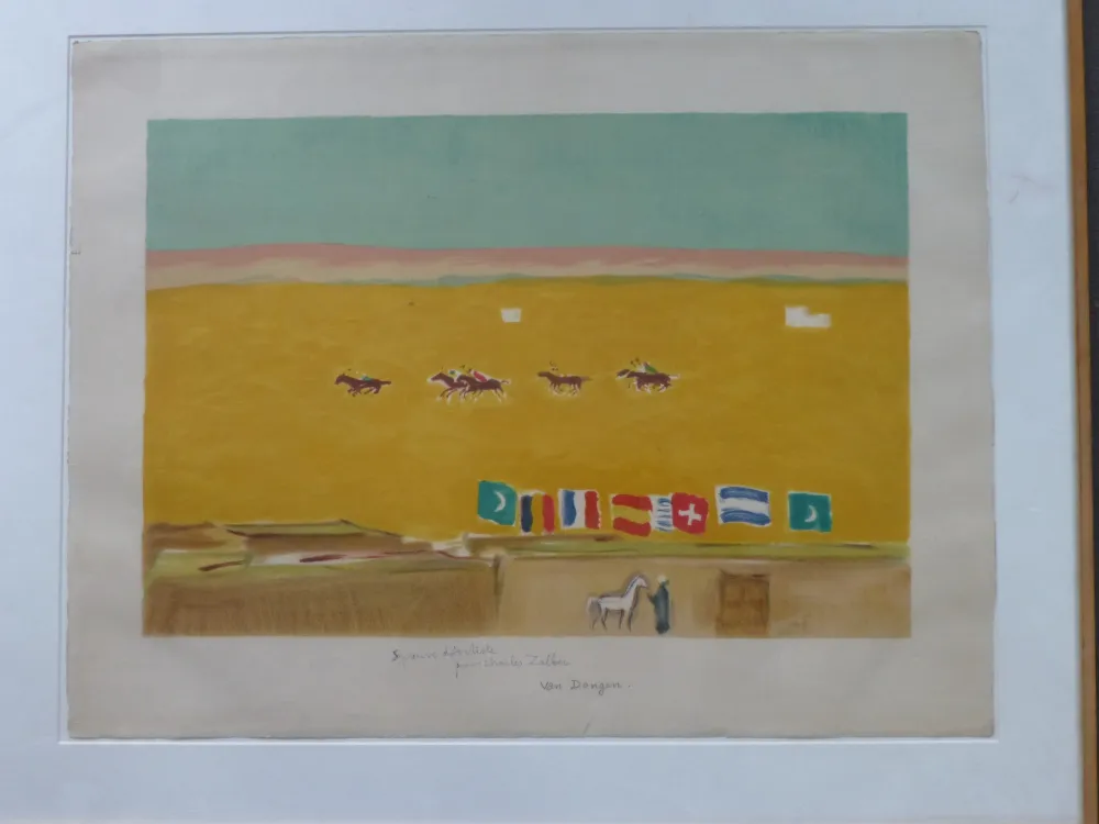 Litografia Van Dongen - Le polo à Alexandrie 