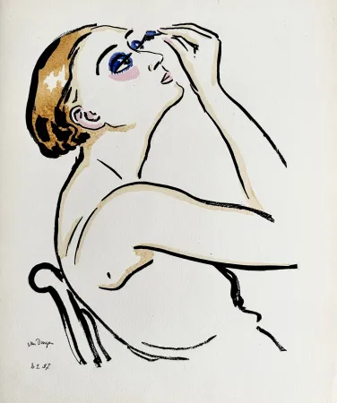 Estêncil Van Dongen - Le rimmel