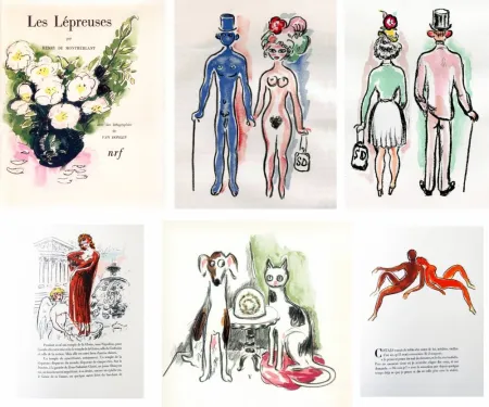 Livro Ilustrado Van Dongen - LES LÉPREUSES. 25 lithographies originales en couleurs (1947)
