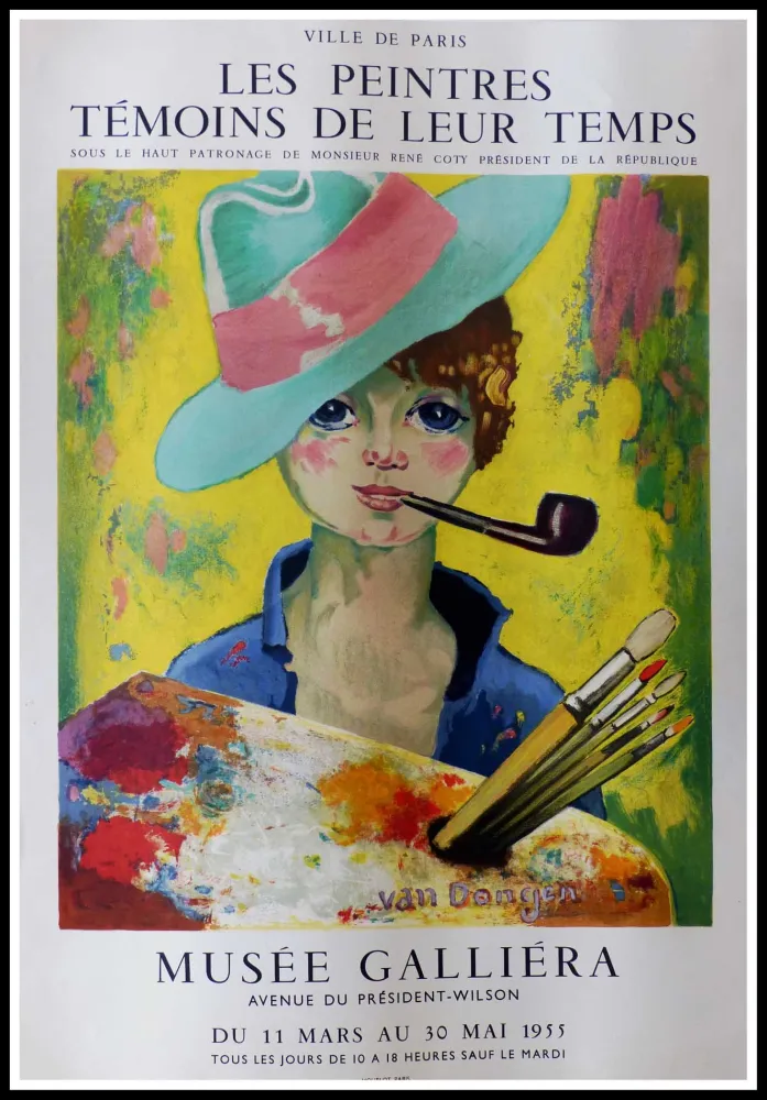 Litografia Van Dongen - LES PEINTRES TEMOINS DE LEUR TEMPS MUSEE GALLIERA