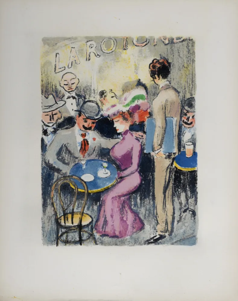 Litografia Van Dongen - Modigliani, peintre maudit de Montparnasse, 1949