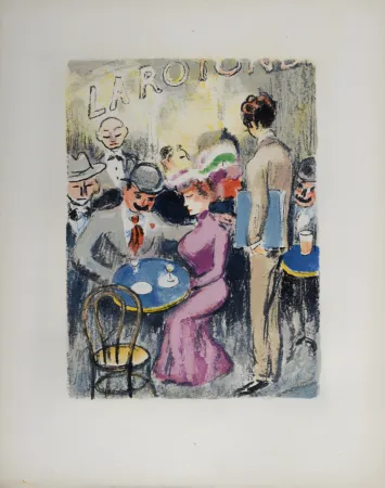 Litografia Van Dongen - Modigliani, peintre maudit de Montparnasse, 1949