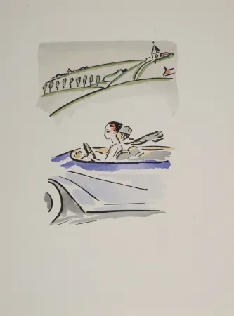 Estêncil Van Dongen - Motoring Through the Countryside