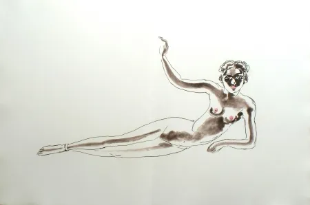 Água-Forte Van Dongen - Odalisque Africaine