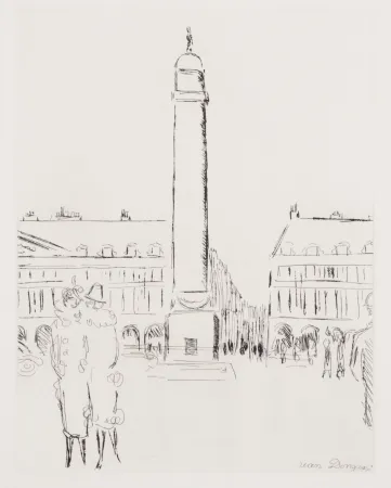 Gravura Van Dongen - Place Vendôme 
