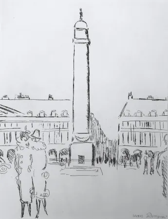 Gravura Van Dongen - Place Vendome