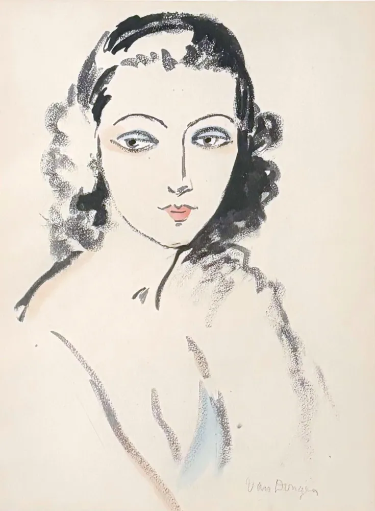 Estêncil Van Dongen - Portrait de Femme
