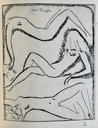 Gravura Van Dongen - Reclining Nudes