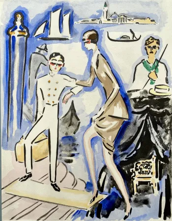 Estêncil Van Dongen - The arrival