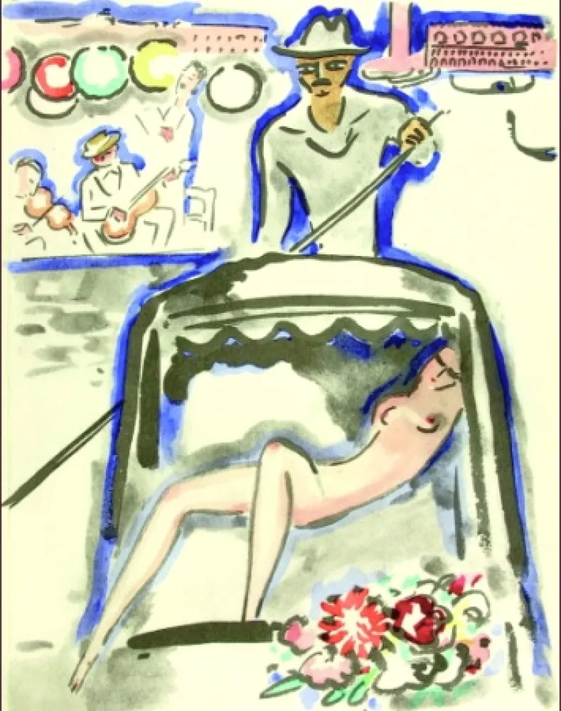 Estêncil Van Dongen - Venise- Gondola