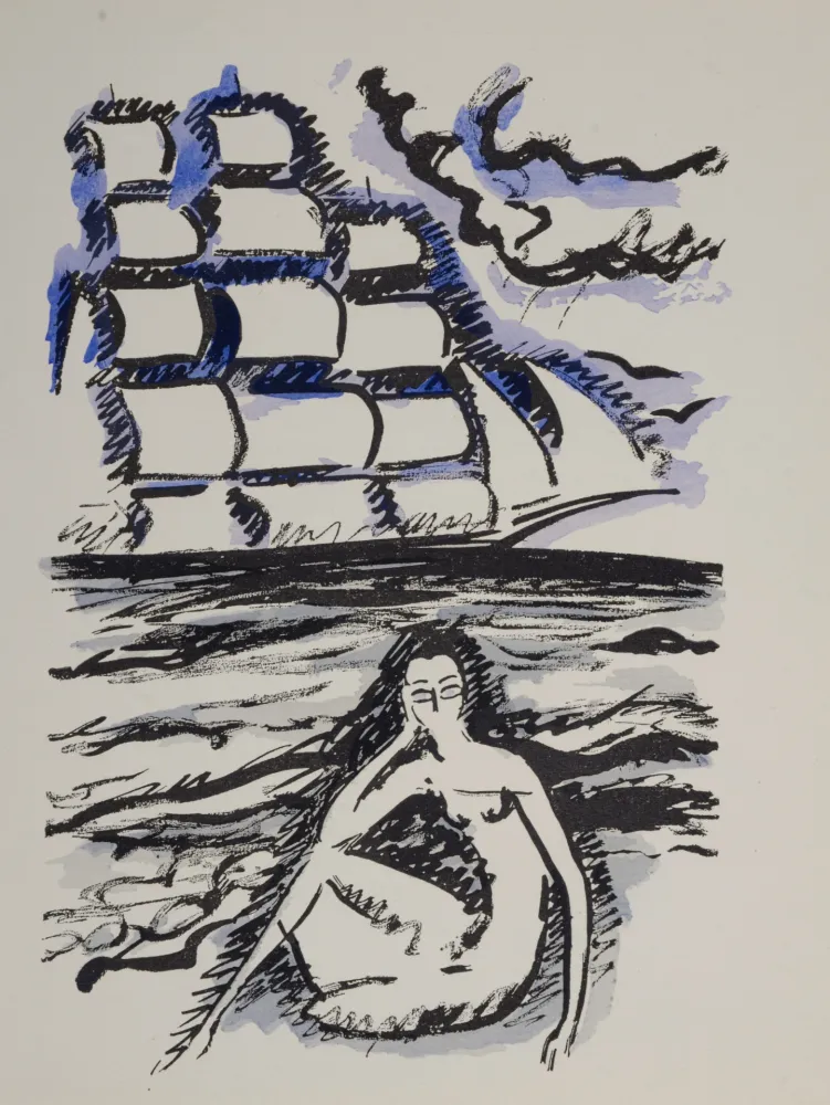 Estêncil Van Dongen - Woman Waiting For Ship