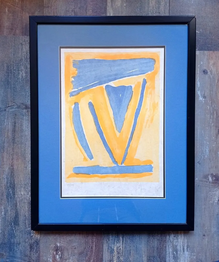 Sem Técnica Van Velde - Bram van Velde - Composition abstraite, lithographie signed sur papier japon