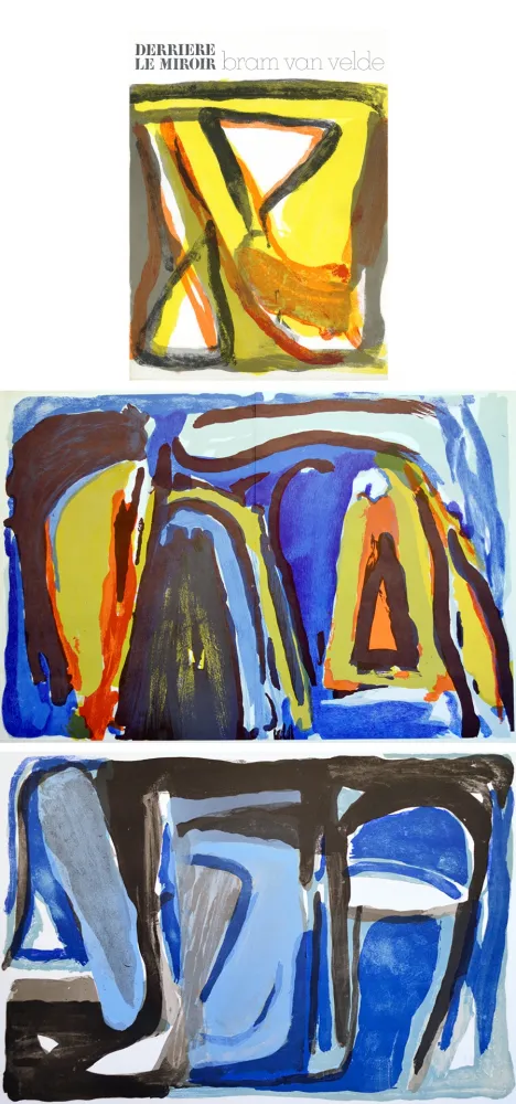 Livro Ilustrado Van Velde - BRAM VAN VELDE. Derrière le Miroir n° 216. Nov. 1975.