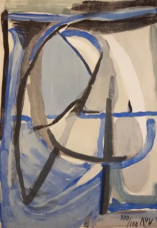 Litografia Van Velde - Clarté