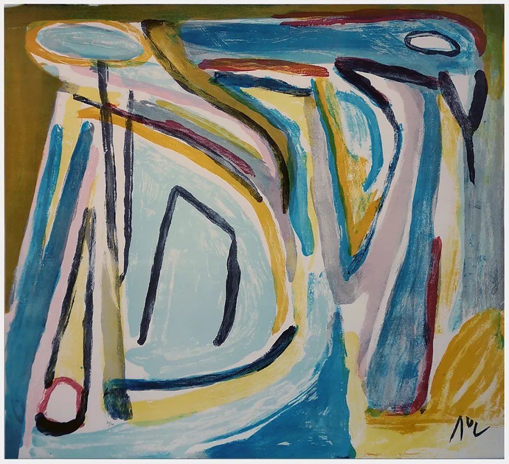 Litografia Van Velde - Composition