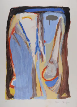 Litografia Van Velde - Composition MP 059, 1970 - Hand-signed