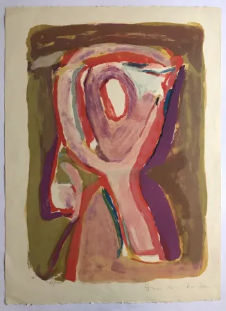 Litografia Van Velde - Crépuscule