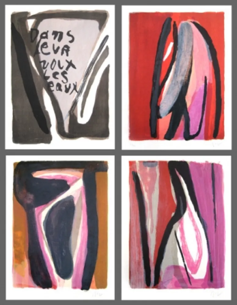 Livro Ilustrado Van Velde - Dans leurs voix les eaux