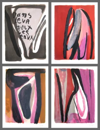 Livro Ilustrado Van Velde - Dans leurs voix les eaux