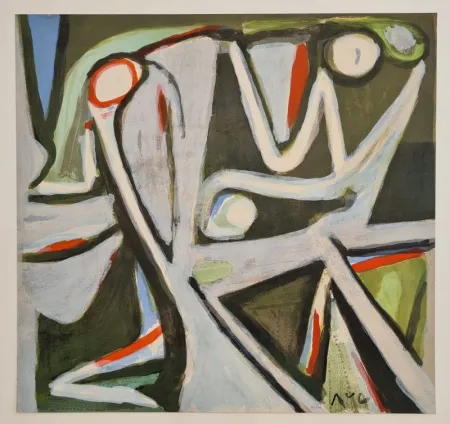 Litografia Van Velde - Désertique 