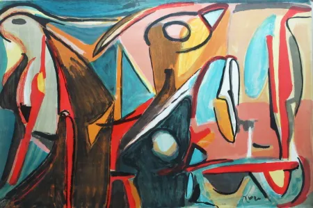 Litografia Van Velde - Eclosion